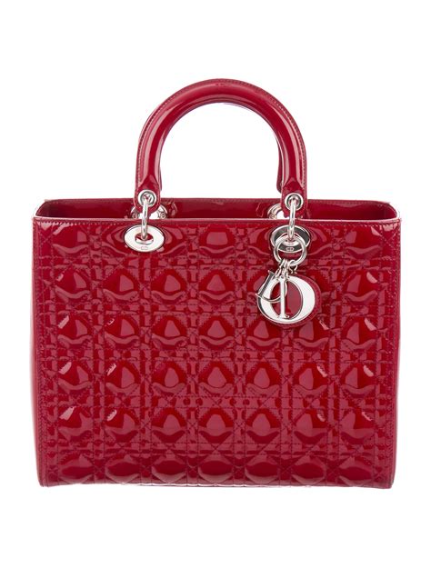 dior red lady dior|red christian dior bags.